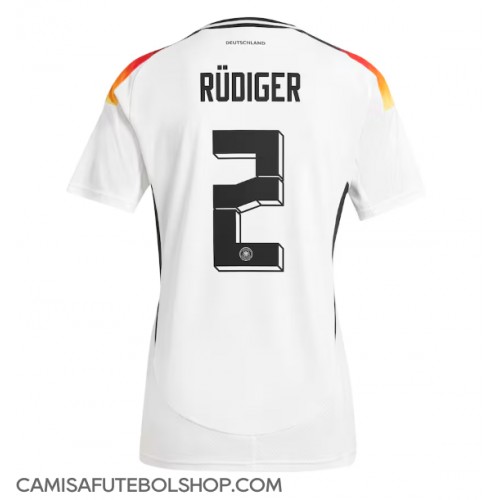 Camisa de time de futebol Alemanha Antonio Rudiger #2 Replicas 1º Equipamento Europeu 2024 Manga Curta